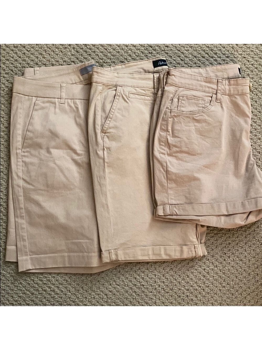 Reitmans Tan Bermuda Shorts Cotton Blend.
